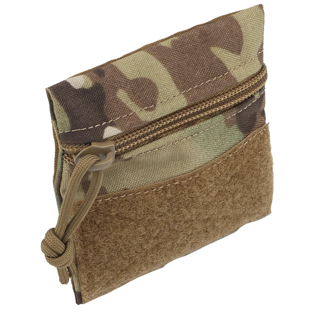 SINAIRSOFT Tactical Micro Flat Zipper Pouch Portable Storage Bag