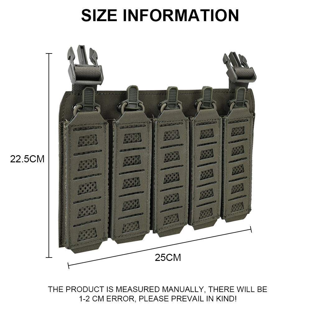 SINAIRSOFT Tactical MP5 MP7 Magazine Pouch Vest Chest Rig Mount