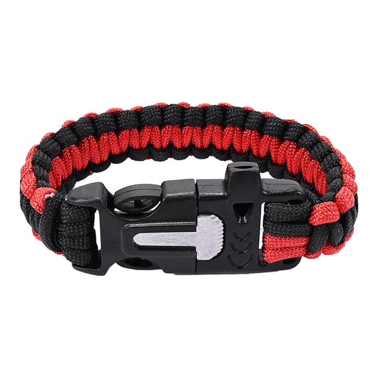 SINAIRSOFT Survival Paracord Bracelet Survival Kit Fire Starter Camping Rope Whistle