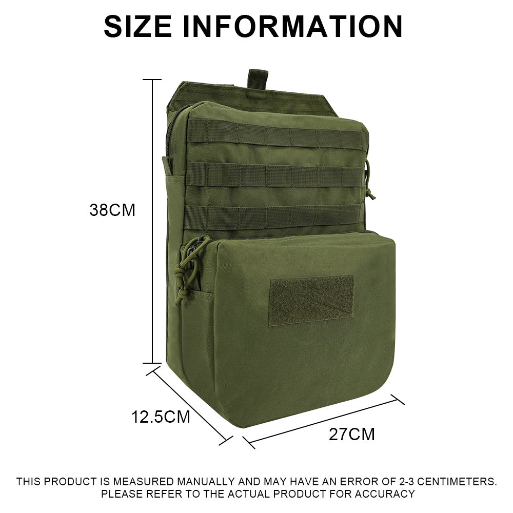 SINAIRSOFT Tactical Molle Vest Hydration Backpack Pouch Hiking Water Bag 3L