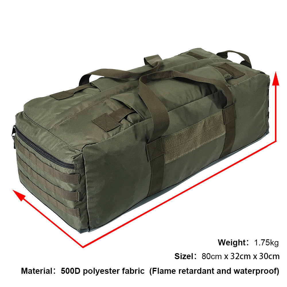 SINAIRSOFT Tactical Large Capacity Training Bag Waterproof 80L