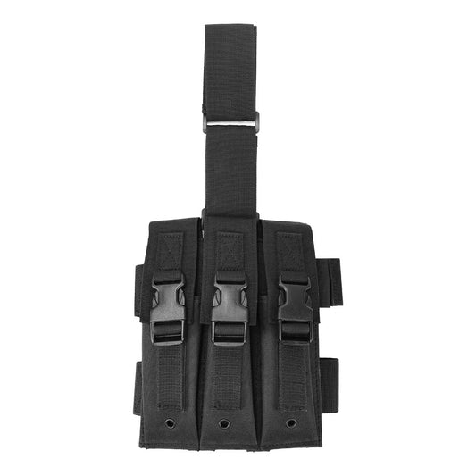 SINAIRSOFT Tactical Drop Leg Magazine Pouch Triple Mag Holder Clip Thigh Bag