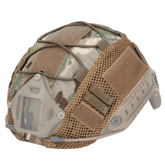 SINAIRSOFT Tactical Helmet Cover W/ mesh for Airsoft Hunting Fast Helmet Headwear