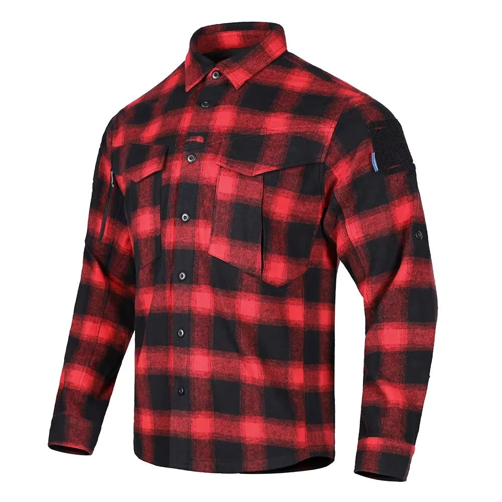 Emersongear Blue Label "Longicorn" Flannel Shirts Tactical Ergonomic T-shirts