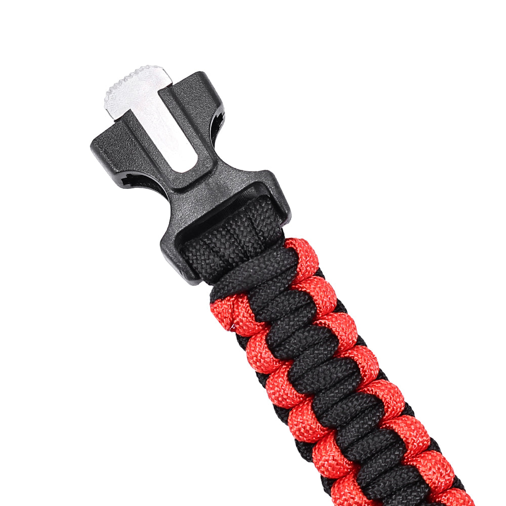 SINAIRSOFT Survival Paracord Bracelet Survival Kit Fire Starter Camping Rope Whistle
