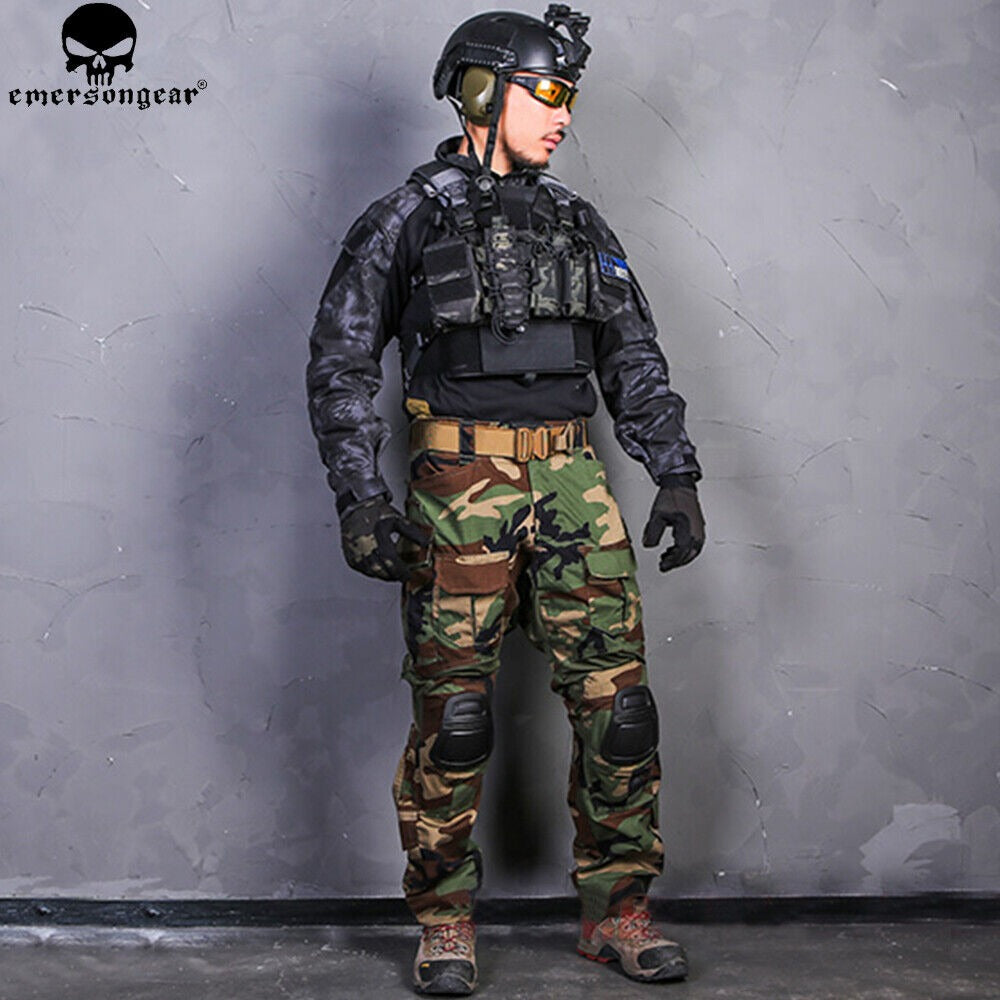 EMERSONGEAR Combat Gen3 G3 Pants + Knee Pad Tactical Assault BDU Trousers