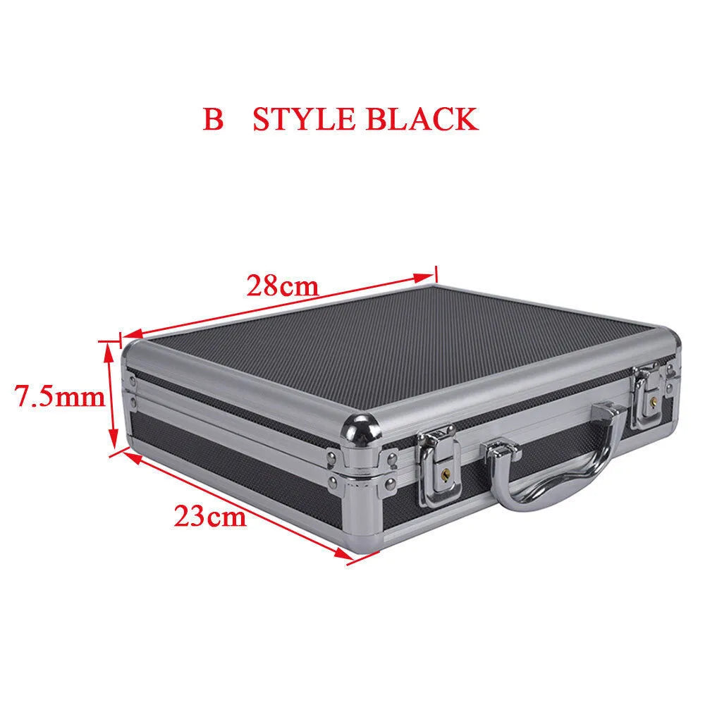 SINAIRSOFT Aluminum Alloy Tactical  Pistol Gun Case Padded Foam Carry Hand Tools  Box