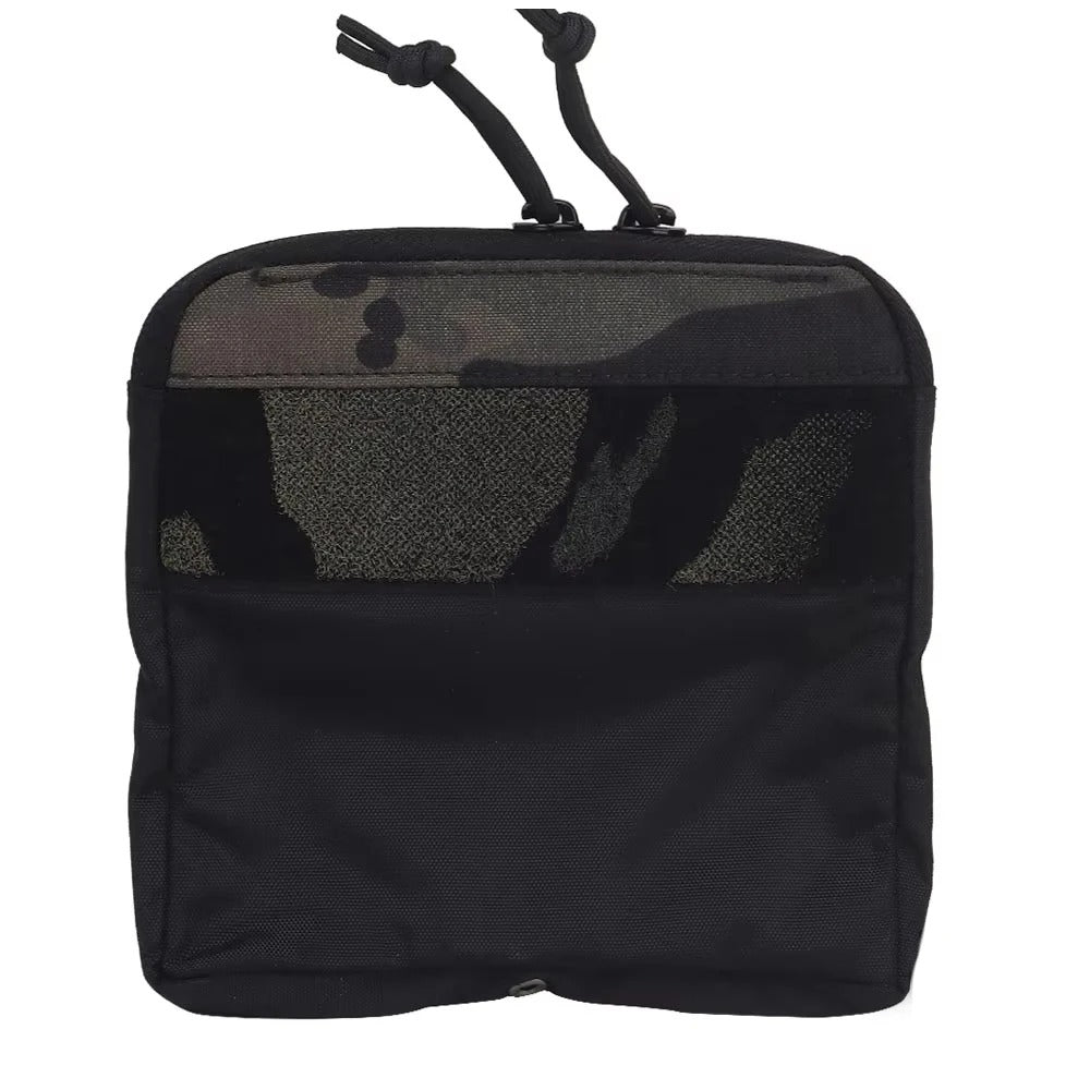 SINAIRSOFT Tactical Half Vest Slim Insert Bag Zipper Chest Front Panel Pouch Pack