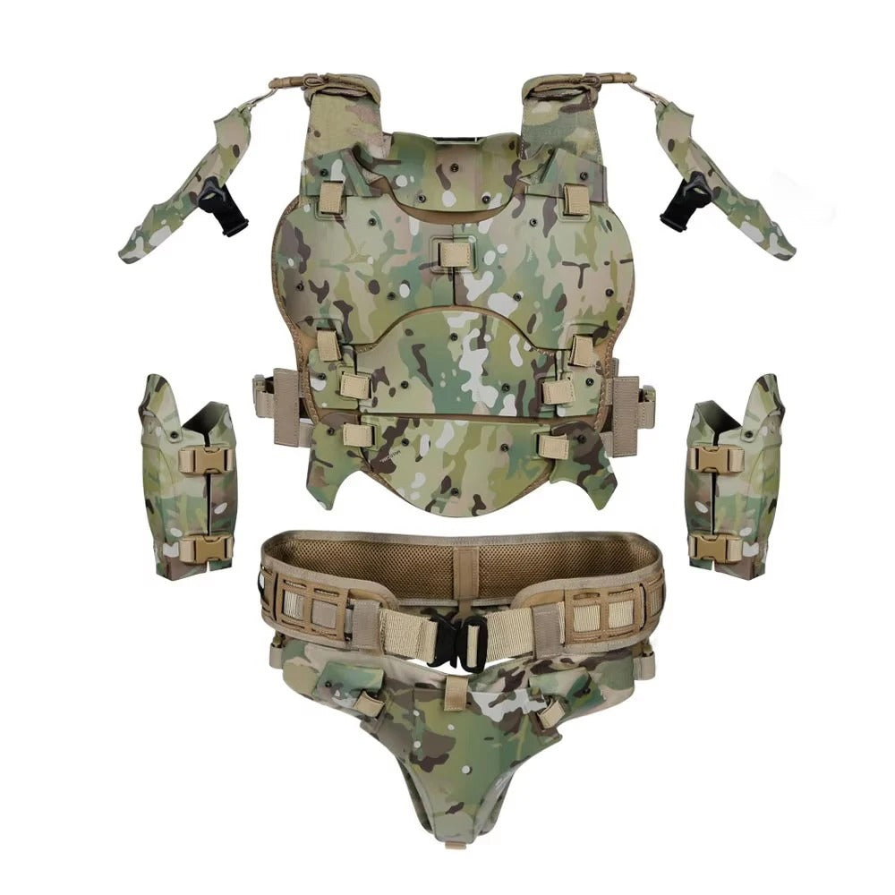 SINAIRSOFT Tactical Armor Suit Adjustable Tactical Molle Chest Protector Vest