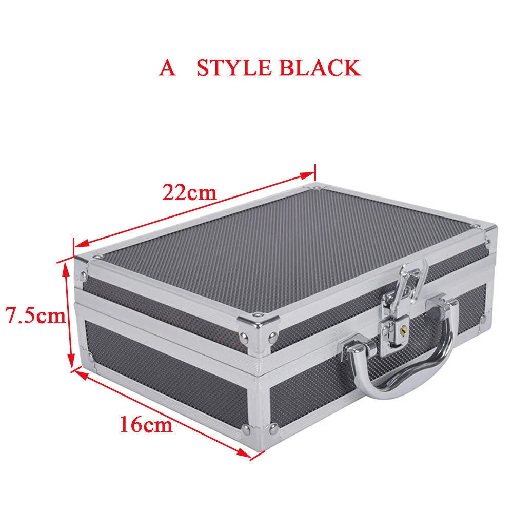 SINAIRSOFT Aluminum Alloy Tactical  Pistol Gun Case Padded Foam Carry Hand Tools  Box