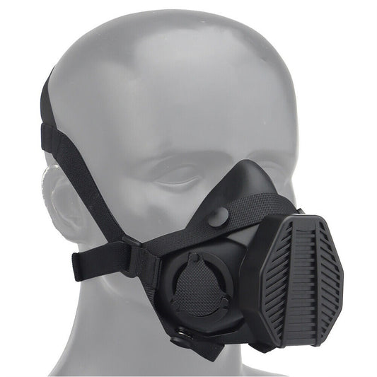 SINAIRSOFT Tactical Respirator Gas Mask Half Face Facepiece Canister Airsoft