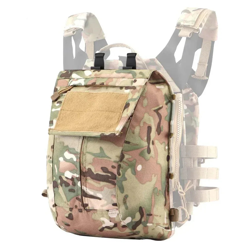 SINAIRSOFT Taktika Tornistro Zip-sur Panelo Plata Tornistro Portilo Dorsa Sako