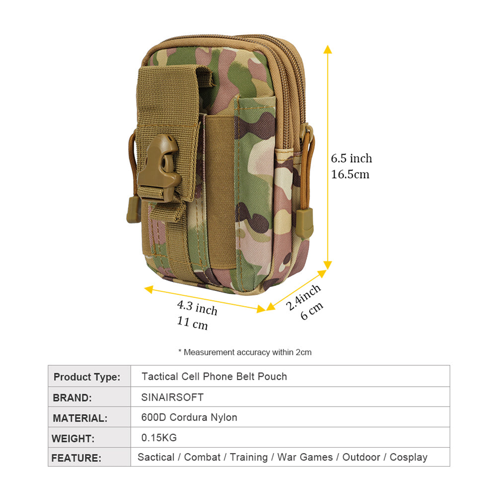 SINAIRSOFT Tactical Waist Pack Belt Bag Camping Hiking  Molle Pouch Wallet