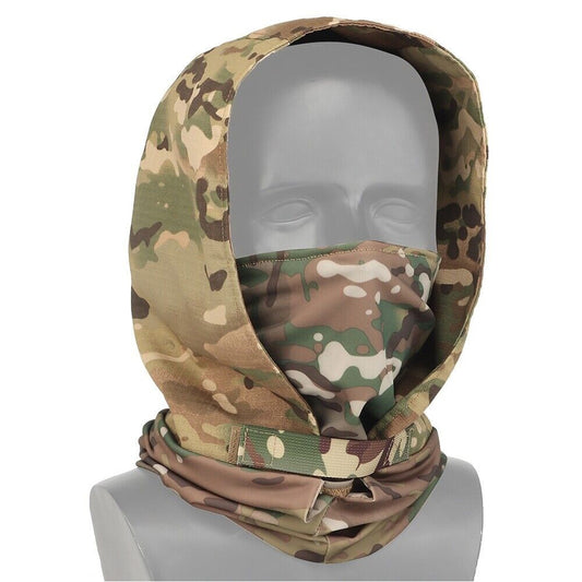 SINAIRSOFT Tactical Half Face Mask Hood Protection Halloween