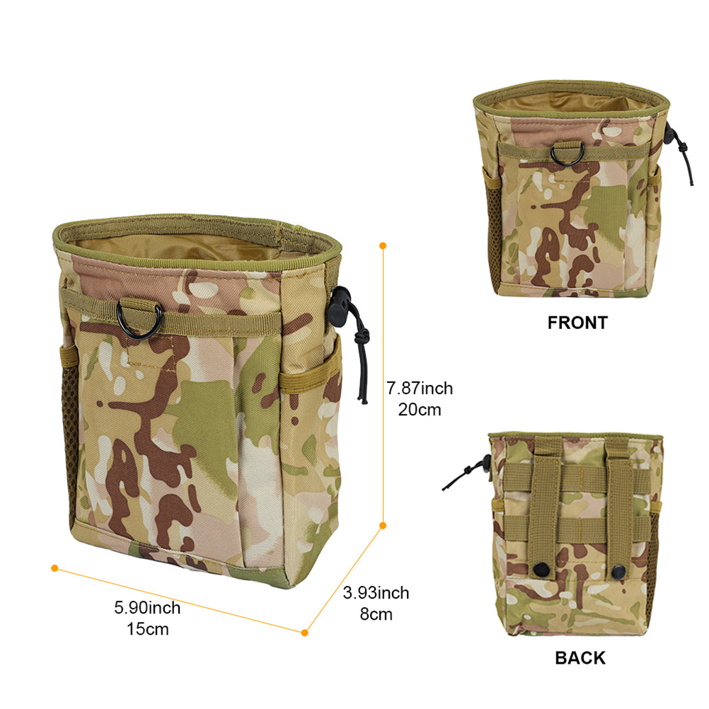 SINAIRSOFT Tactical Magazine Utility Drop Dump Pouch Molle Gun Ammo Carry Bag