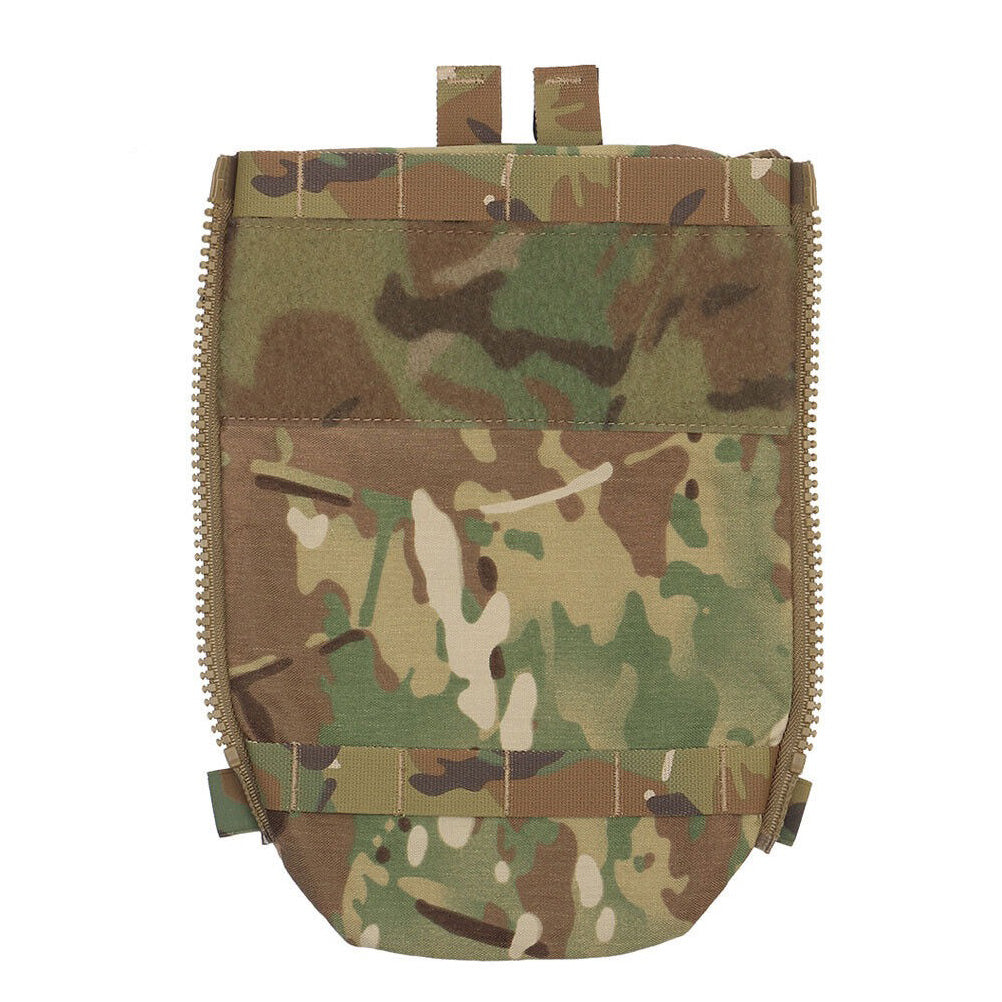 SINAIRSOFT Tactical Zipper Back pack Plate Carrier Bag Panel Hydration Pouch