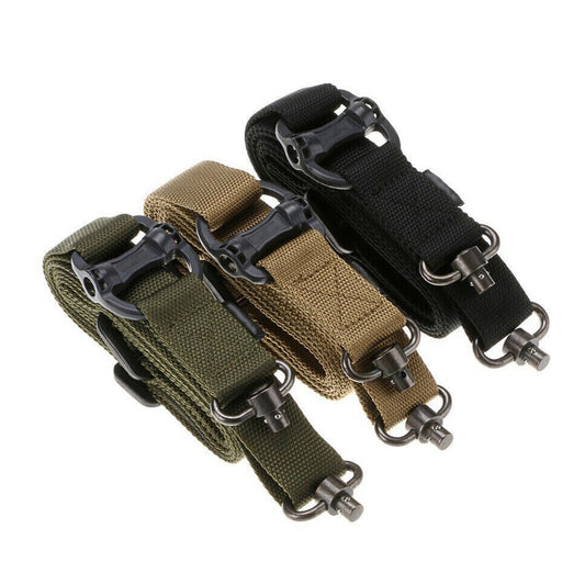 SINAIRSOFT Tactical Quick Detach 1&2 Point Sling Adjustable 1.2" Rifle Gun Strap