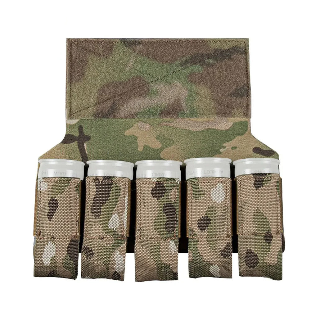 SINAIRSOFT Tactical Grenade Pouch 40mm 5 Round Airsoft Holder MK3 MK4 D3 Chest Rig