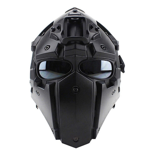 SINAIRSOFT Tactical G4 Full Face Helmet Mask + Goggles Airsoft Paintball CF CS Game