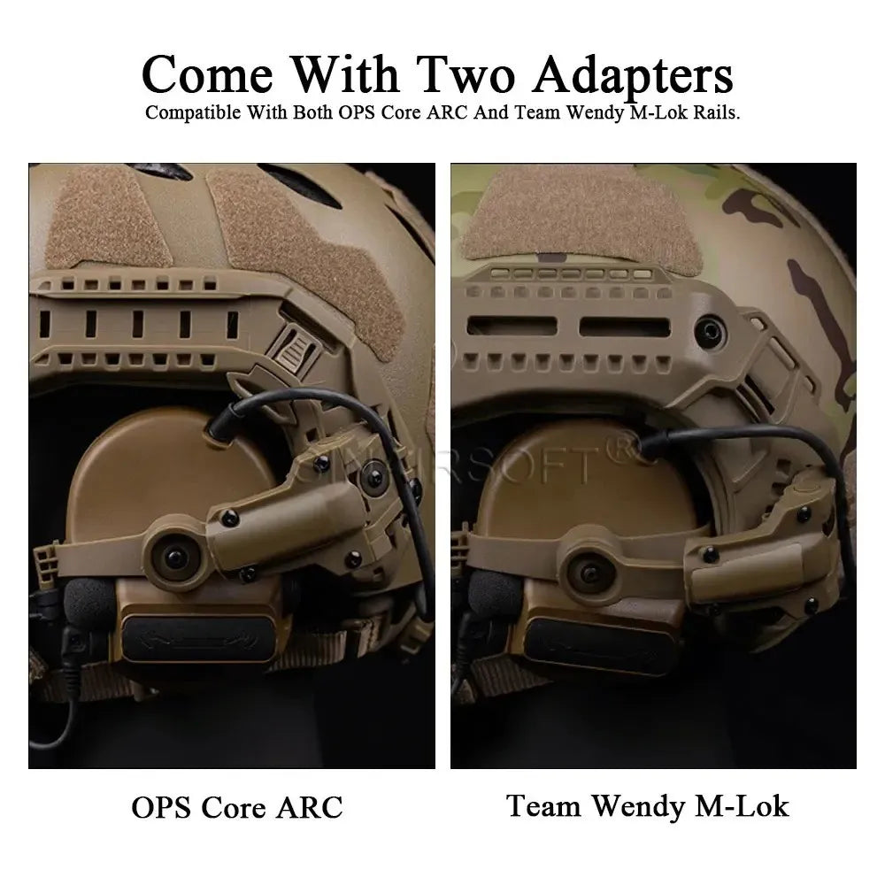 SINAIRSOFT Tactical TAC 3 Headset Helmet Rail Mount Adapter Bracket