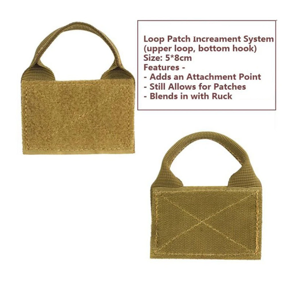 SINAIRSOFT Tactical Backpack Vest Patch Molle Adapter Panel Hook