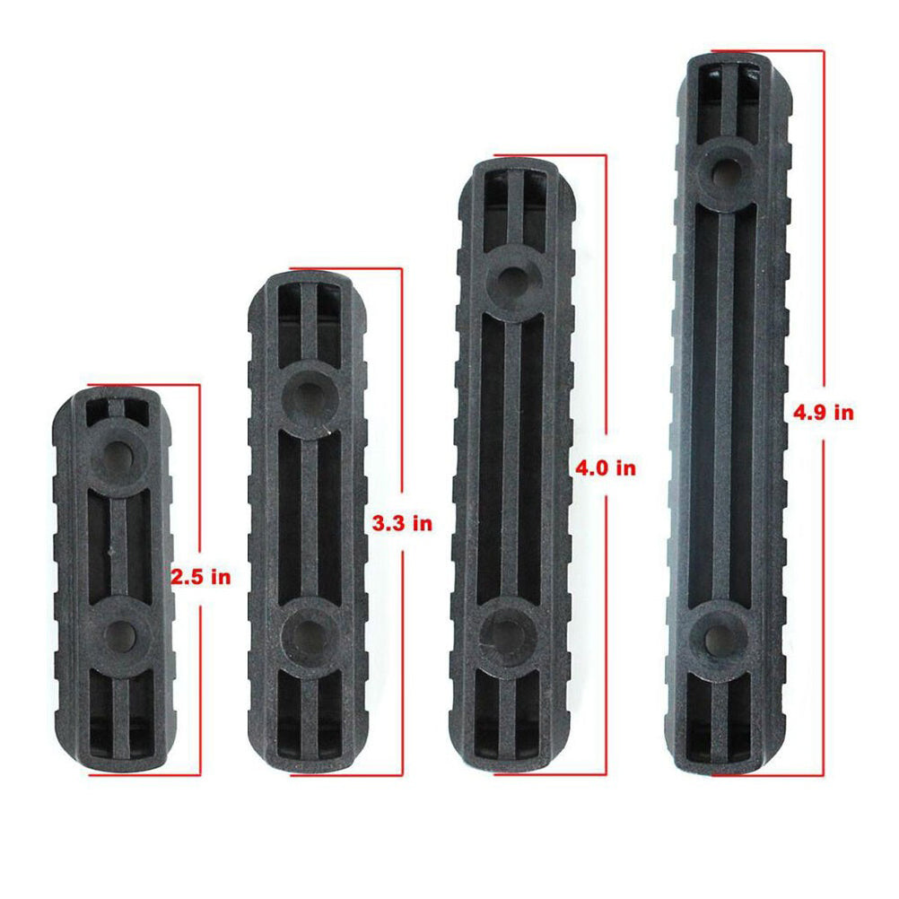 SINAIRSOFT M-Lok Rail Section 5 7 9 11 Slot Polymer Picatinny Rail M-LOK Rail 4 Pcs