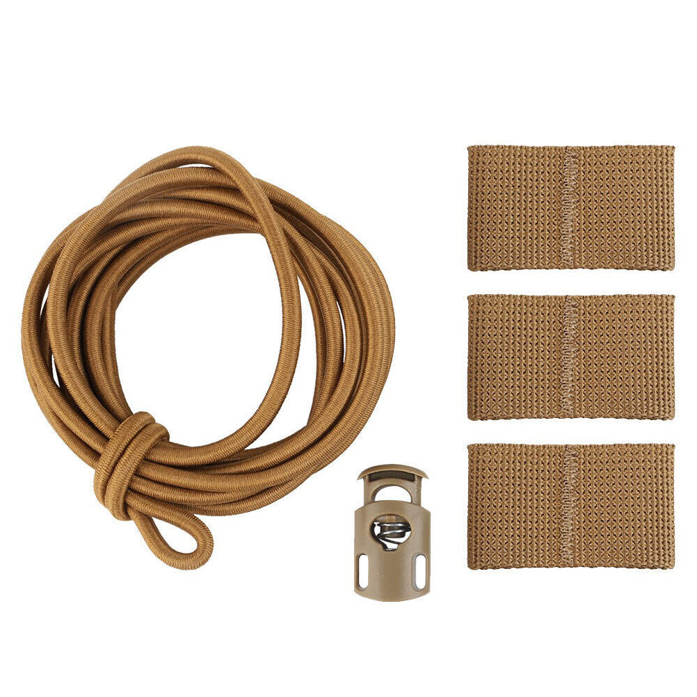 SINAIRSOFT Tactical National Flag Bungee Storage Elastic Fasten Strap Vest Fixed Cord Kits