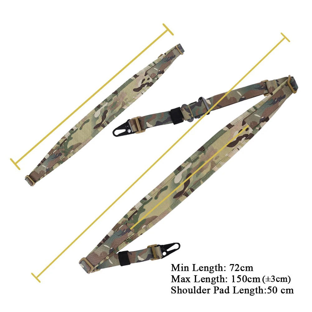 SINAIRSOFT Tactical Rifle Sling 2 Two Point Modular Padded Quick Pull Tab Sling