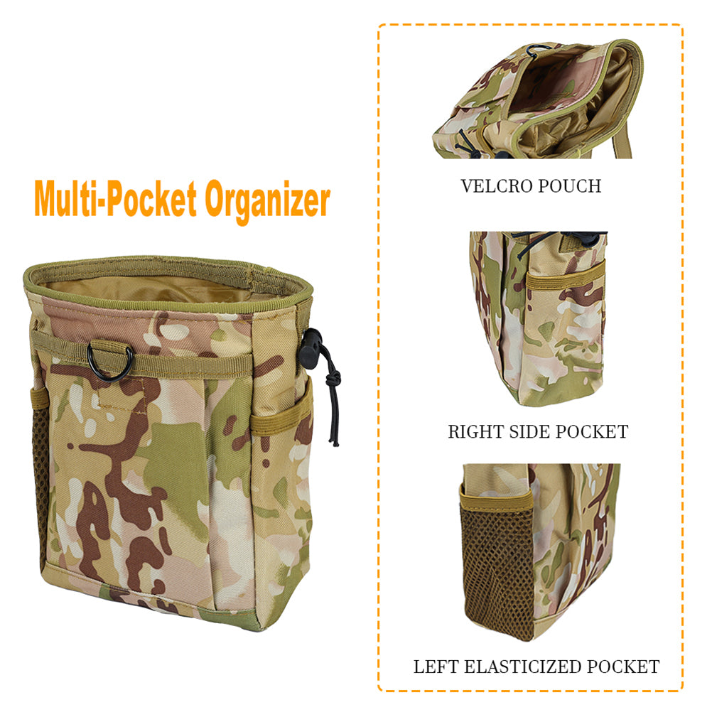 SINAIRSOFT Tactical Magazine Utility Drop Dump Pouch Molle Gun Ammo Carry Bag