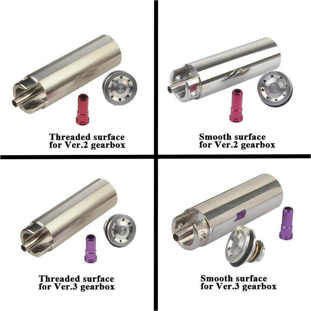 SINAIRSOFT Tactical Tune Up Steel One-piece Solid Cylinder Head Piston Head Nozzle Airsoft