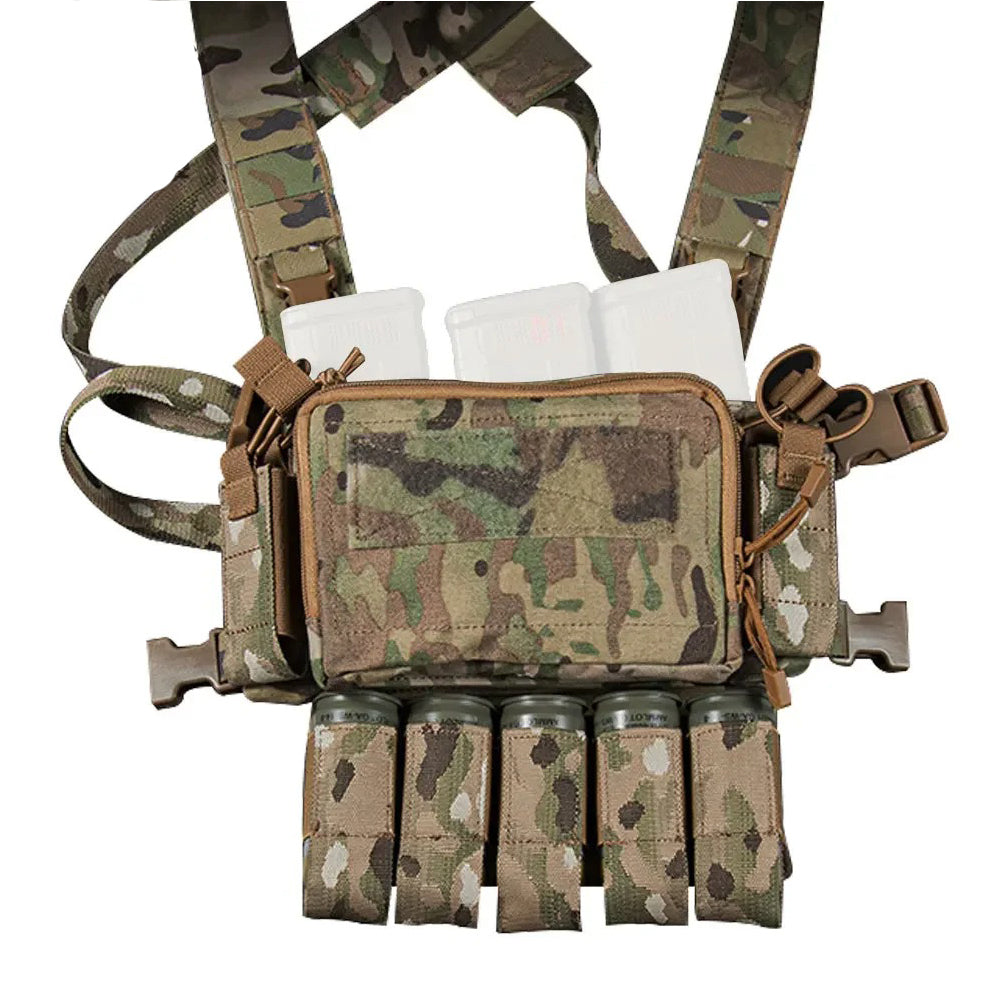 SINAIRSOFT Tactical Grenade Pouch 40mm 5 Round Airsoft Holder MK3 MK4 D3 Chest Rig