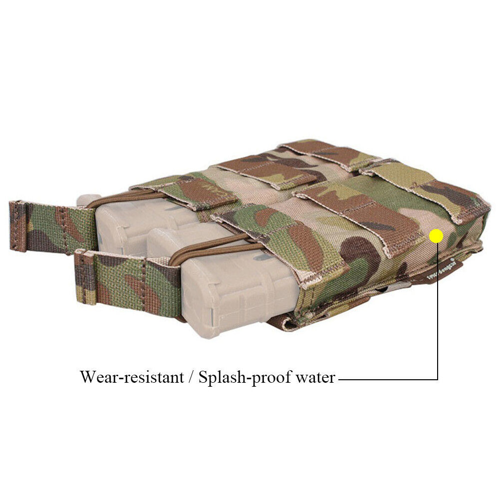 EMERSONGEAR Tactical Modular Double Open Top Magazine Pouch 5.56.223 MOLLE Rifle Mag