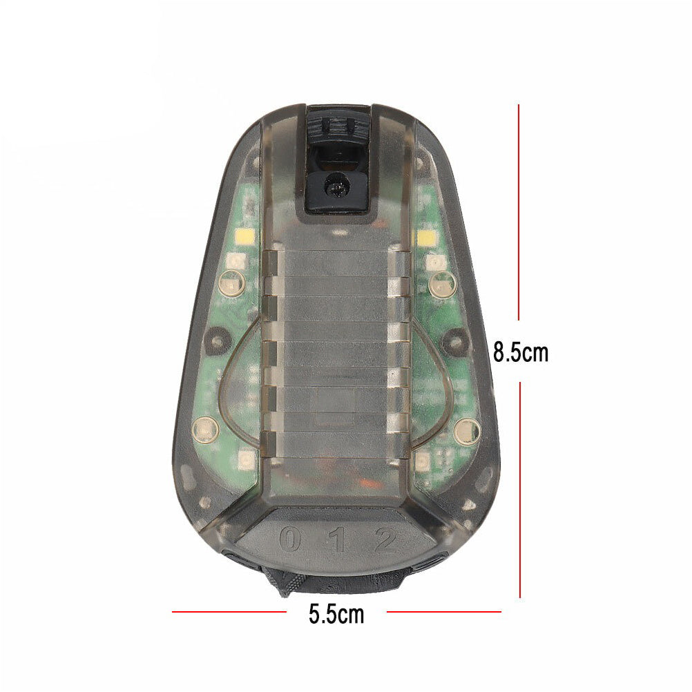 SINAIRSOFT Tactical Airsoft Red Green Manta Strobe Light Helmet Lamp Flash