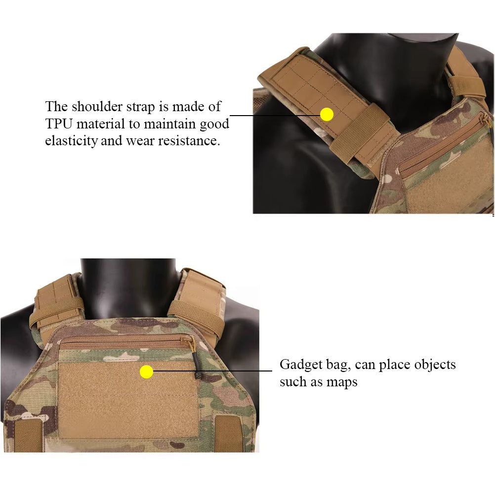 EMERSONGEAR LBX-420 Plate Carrier Tactical Molle Combat Vest Chest Rig
