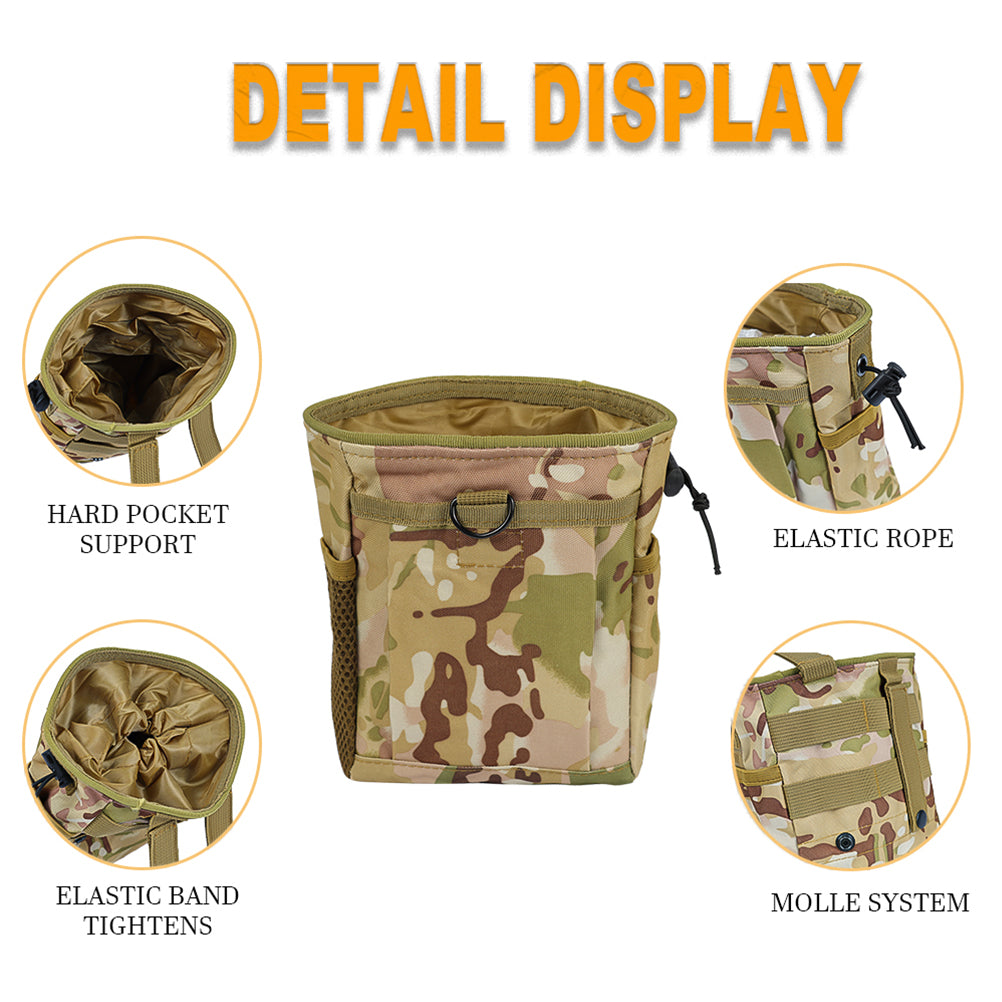 SINAIRSOFT Tactical Magazine Utility Drop Dump Pouch Molle Gun Ammo Carry Bag