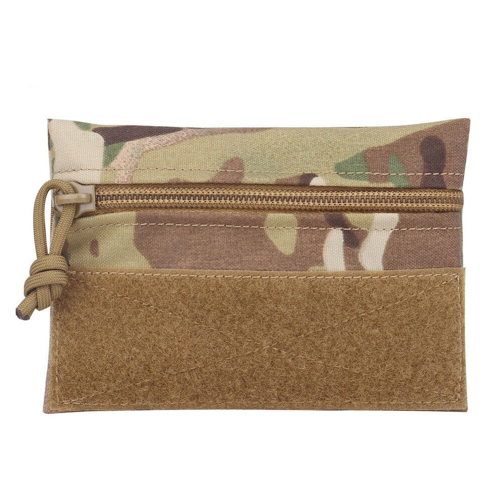 SINAIRSOFT Tactical Front Candy Pouch Zipper Pack Hook Back for Chest Rig