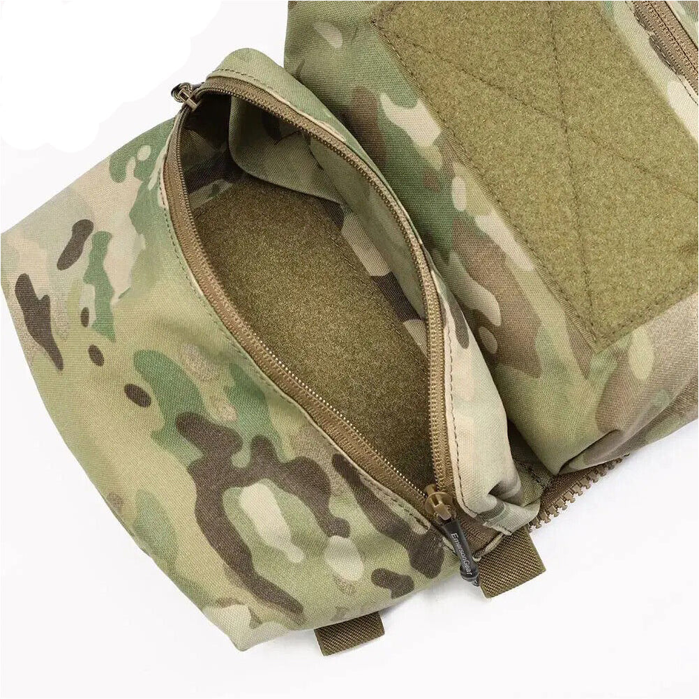EMERSONGEAR With Zipper Double Pouch for FRO Style V5 Vest Back Panel
