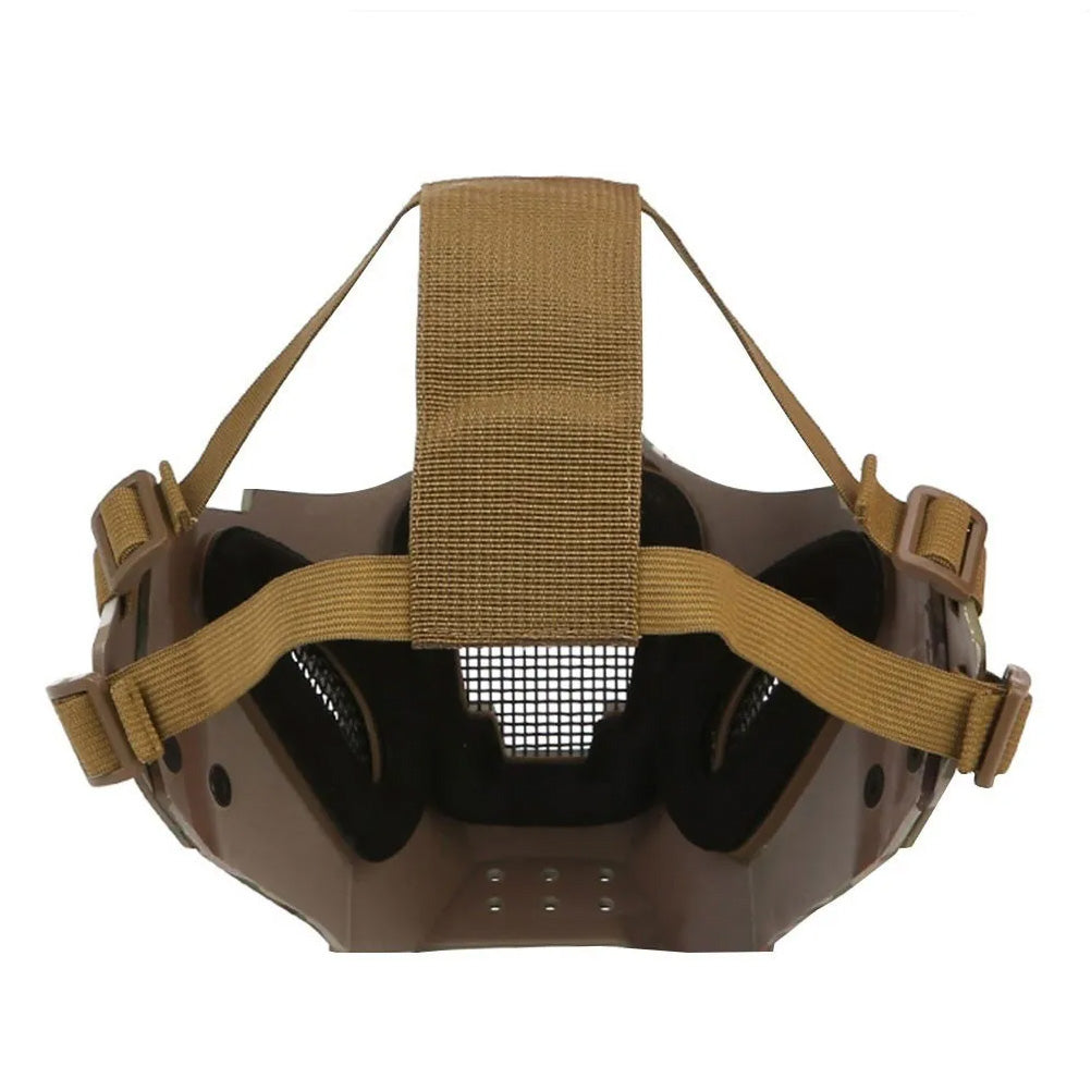 SINAIRSOFT Tactical Mesh Mask Half Face Mask Airsoft FAST Helmet Masks
