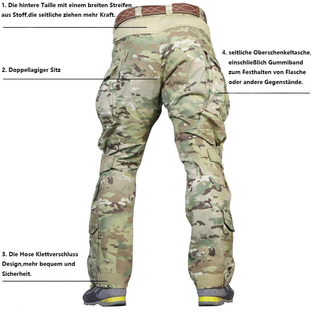 EMERSONGEAR Combat Gen3 G3 Pants + Knee Pad Tactical Assault BDU Trousers