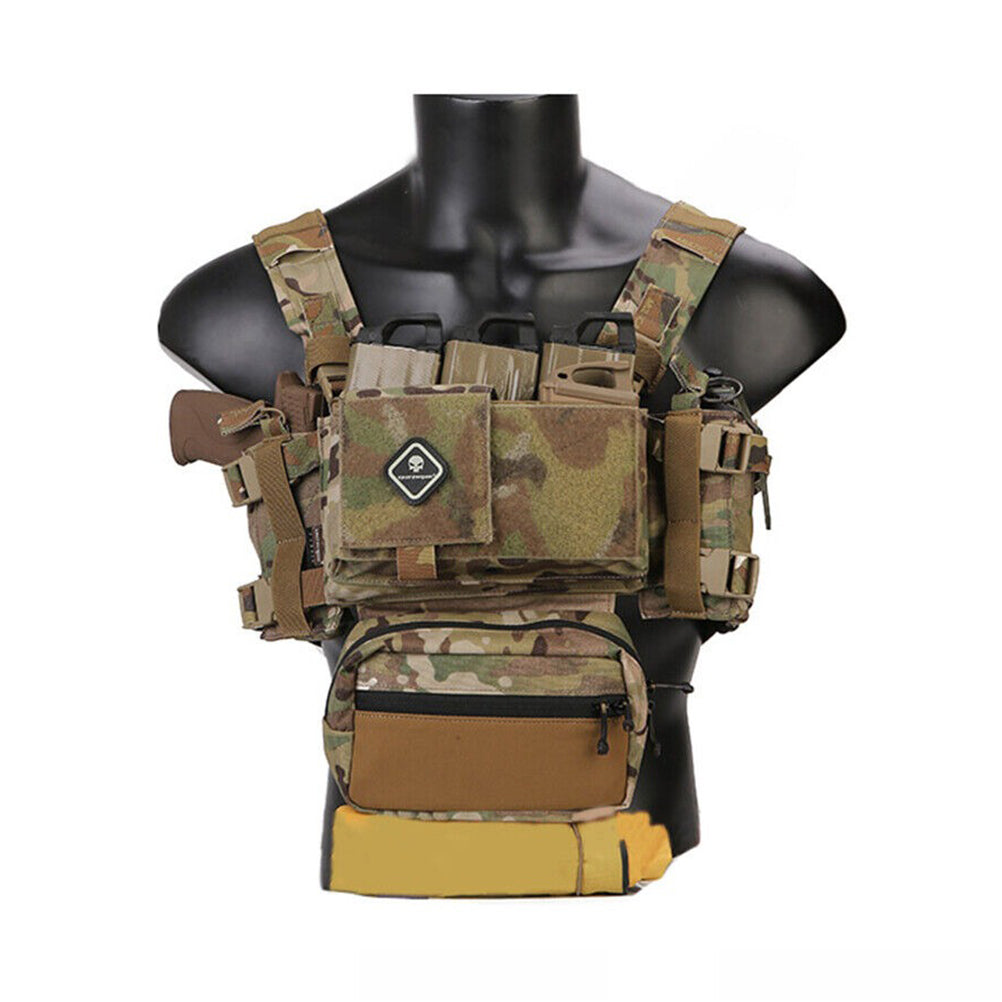 EMERSONGEAR Tactical Chest Rig MK3 Micro Fight Adjust Classic Carrier w/ 5.56 Pouch