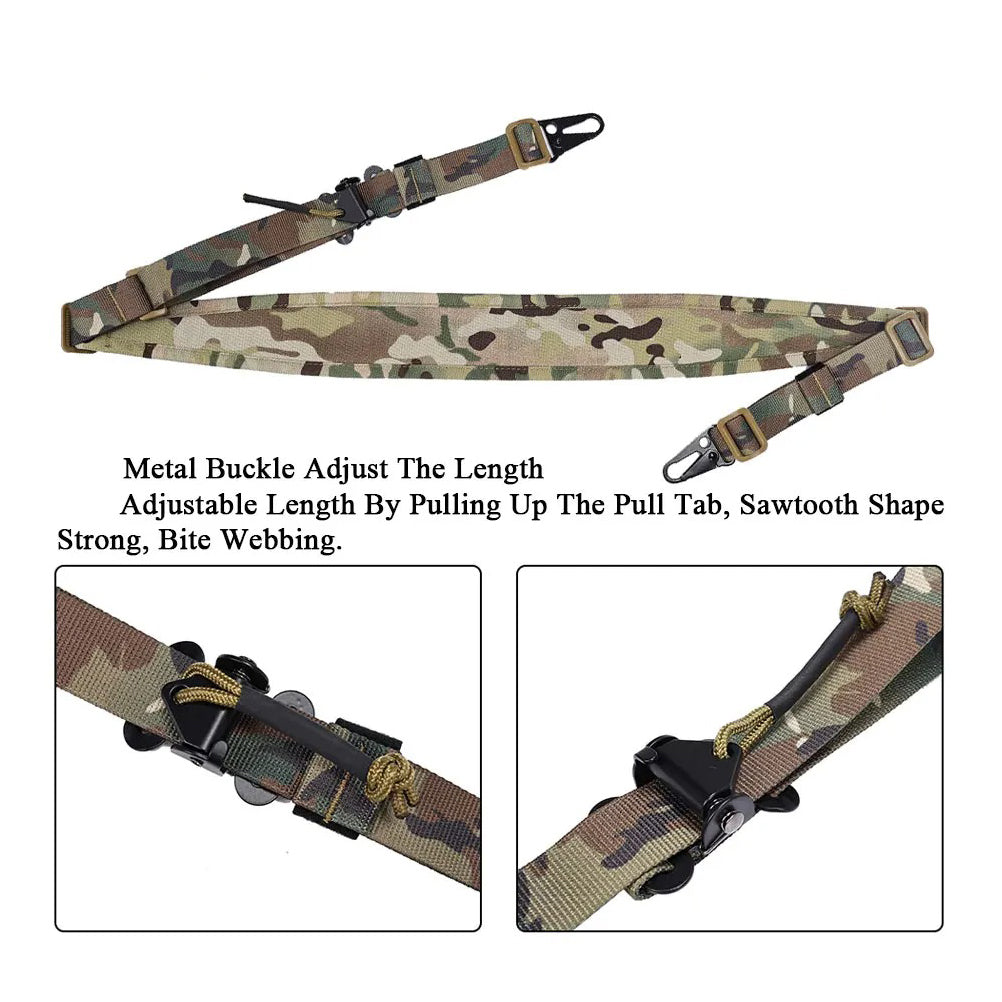 SINAIRSOFT Tactical Rifle Sling 2 Two Point Modular Padded Quick Pull Tab Sling