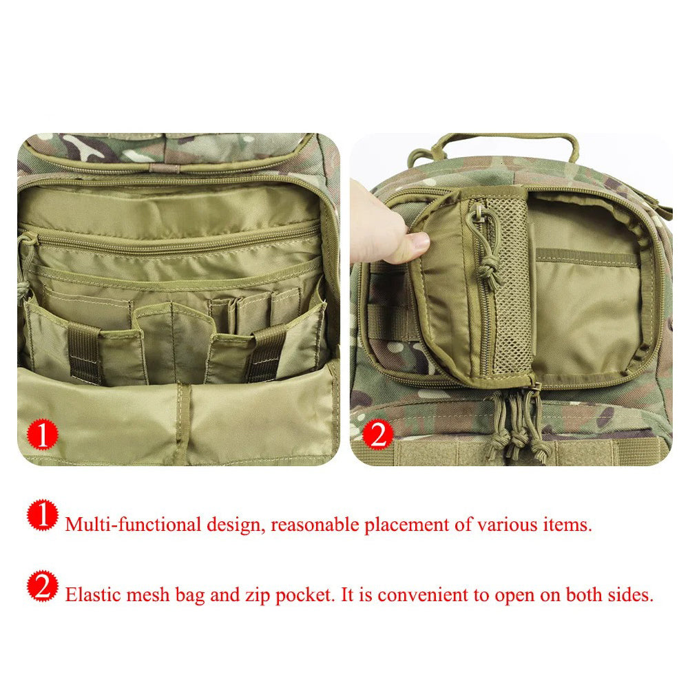 SINAIRSOFT Tactical 55L Outdoor Molle Waterproof Backpack
