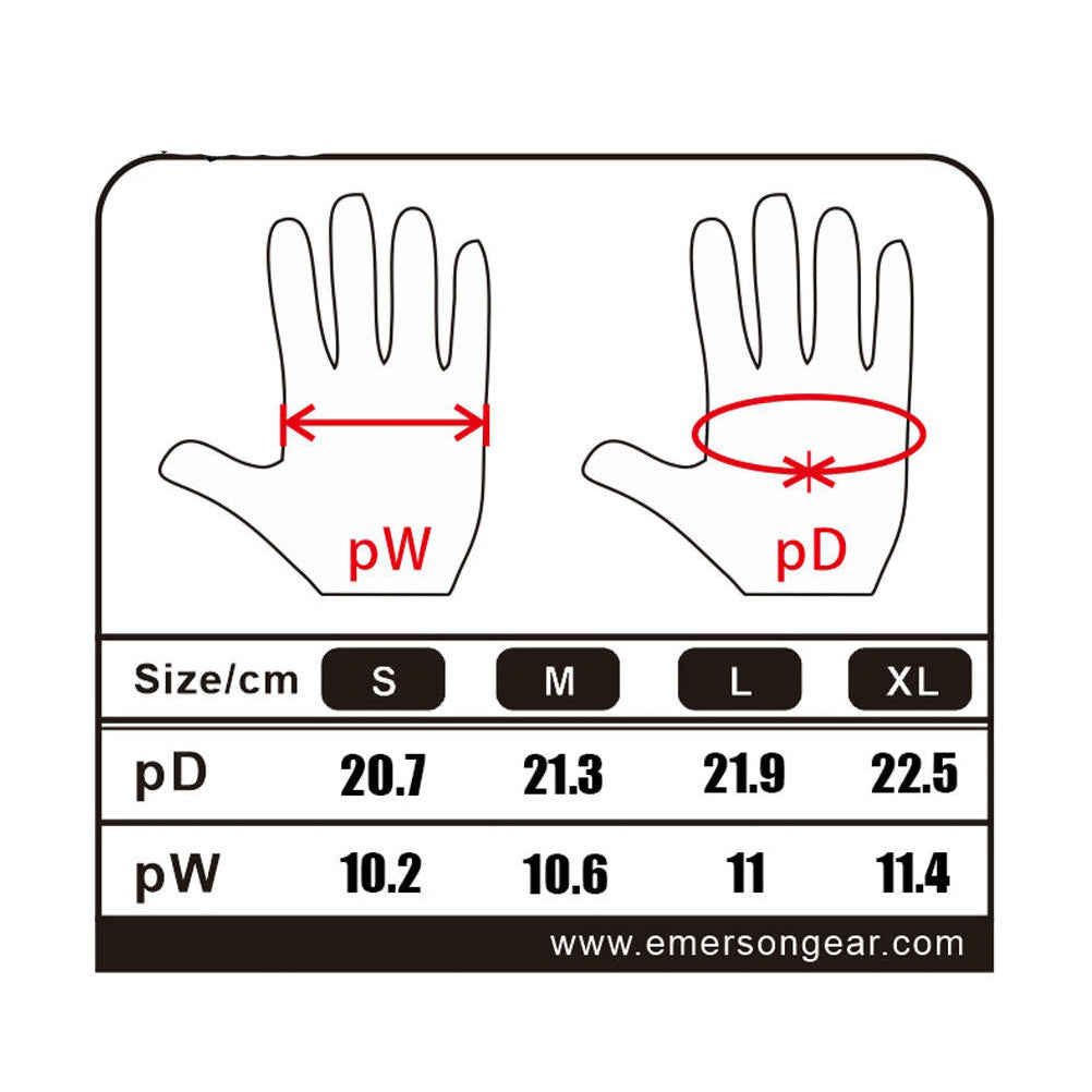 EMERSONGEAR Light Tactical Full Finger Men Gloves Outdoor Hunting Gloves