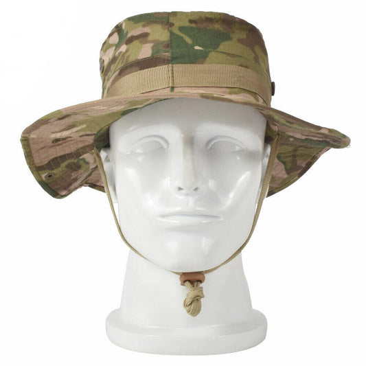 SINAIRSOFT Tactical Boonie Hat Camo Bucket Wide Brim Sun Fishing Bush Booney Cap
