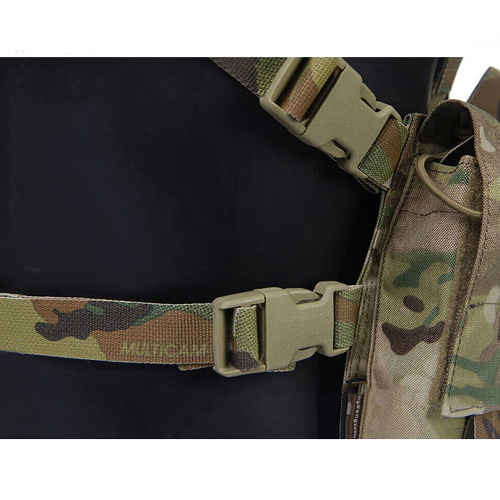 EMERSONGEAR MF Tactical Chest Rig UW Gen IV w/ 5.56 9mm Pistol Magazine Radio Pouch