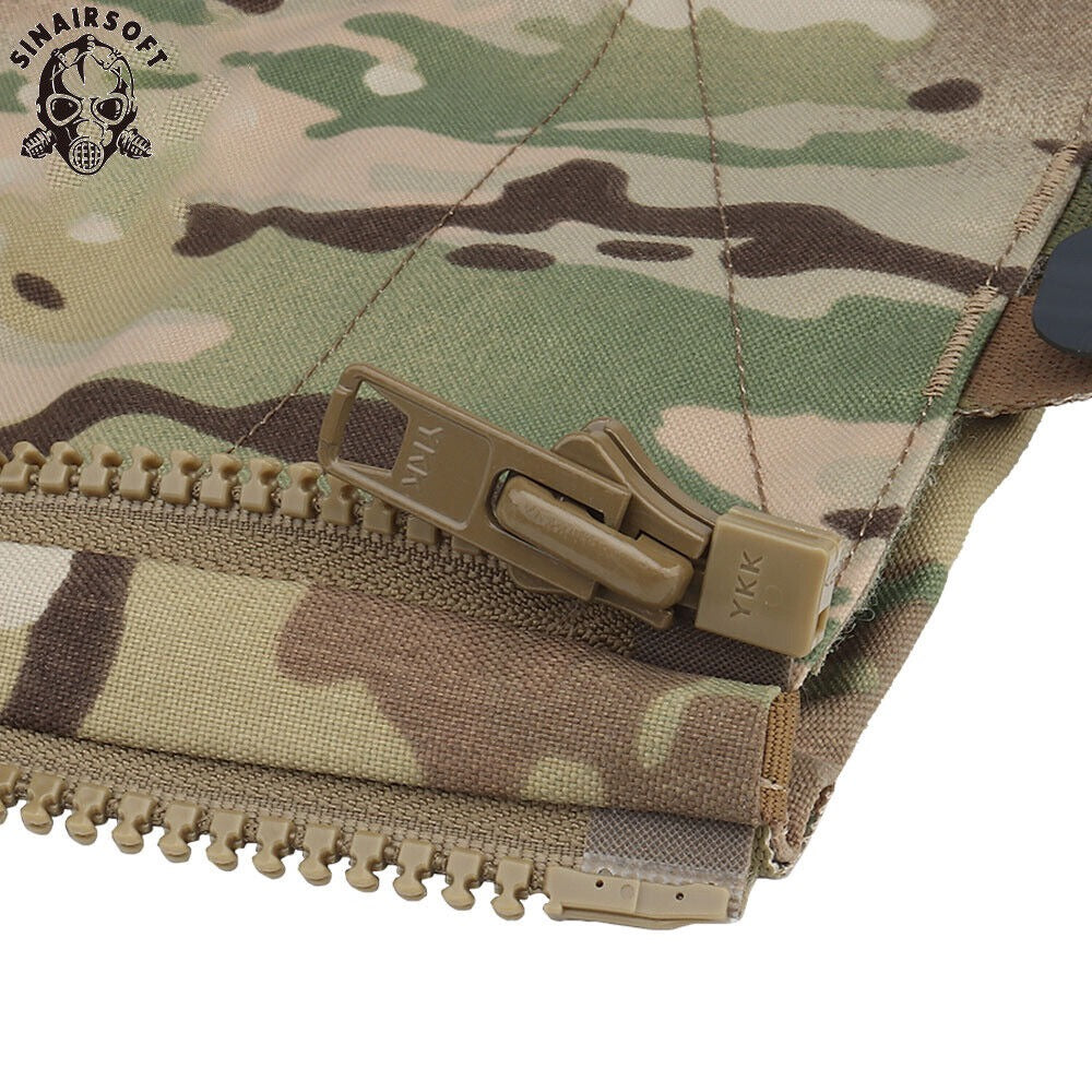 SINAIRSOFT Tactical Zipper Back pack Plate Carrier Bag Panel Hydration Pouch
