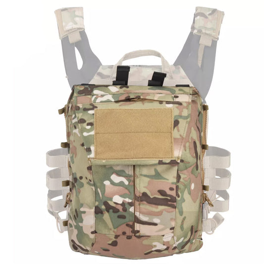 SINAIRSOFT Tactical Pack Zip-on Panel Plate Backpack Carrier Back Bag