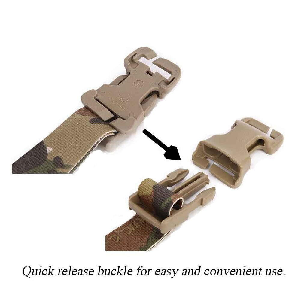 EMERSONGEAR Chest Rig Vest Adapter Kit Set MOLLE Strap Webbing w/ 1” Buckle Clips