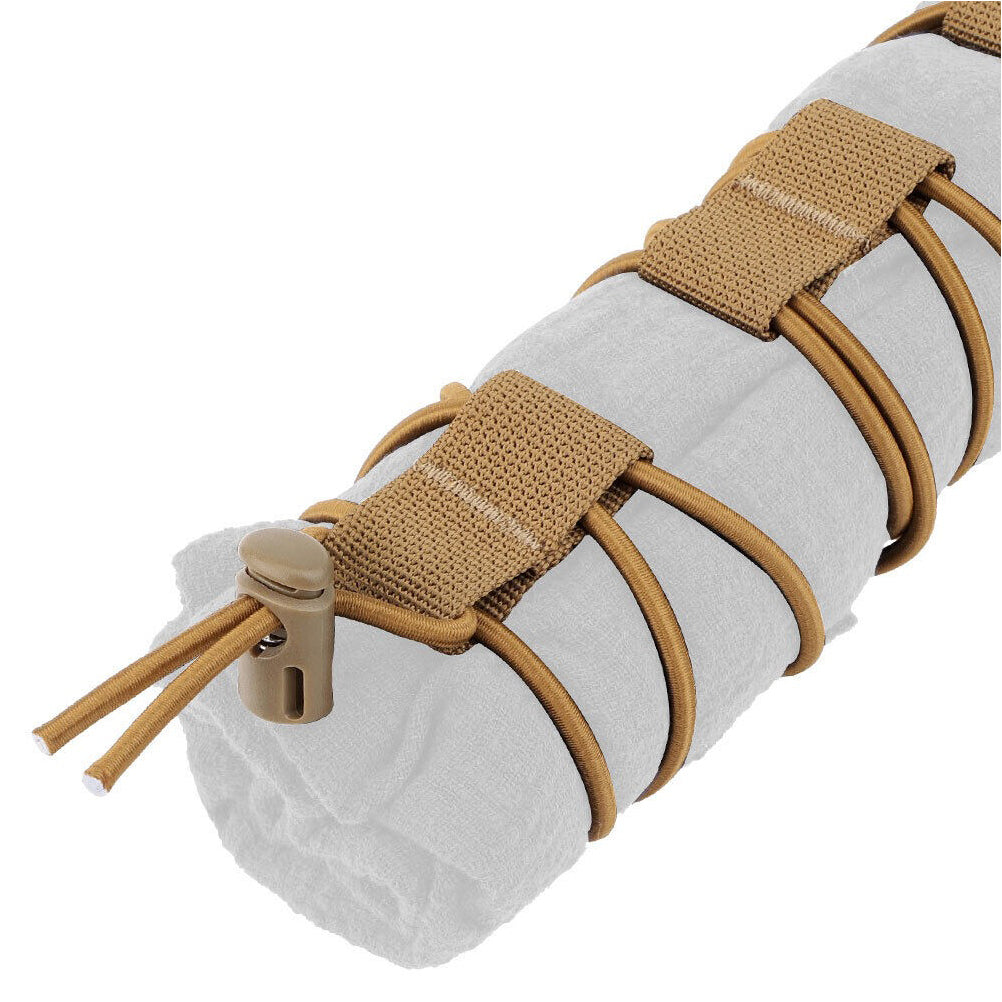 SINAIRSOFT Tactical National Flag Bungee Storage Elastic Fasten Strap Vest Fixed Cord Kits