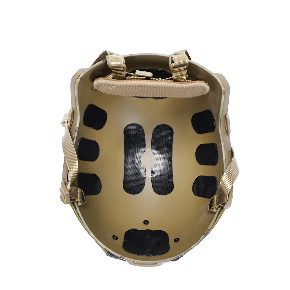 EMERSONGEAR Tactical Fast Helmet Airsoft MH Type Casque w/ NVG Shroud + Side Rail